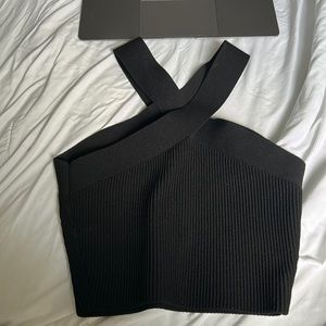 Aritzia Sculpt Knit Criss Cross Cropped Tank Size small